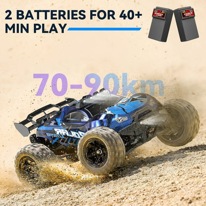 FAGINEY RC Car for Adults 60KM/H 1:14 Scale RC Truck 4WD 2 Batteries All Terrain High-Speed Remote Control Car