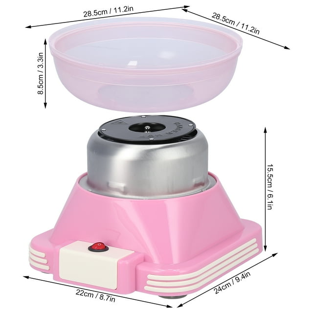 FAGINEY Cotton Floss Candy Maker NonPreheating Electric Hard Candy Home Made Candy Fairy Floss Machine for Kids Baby Girls Boys Birthday Party