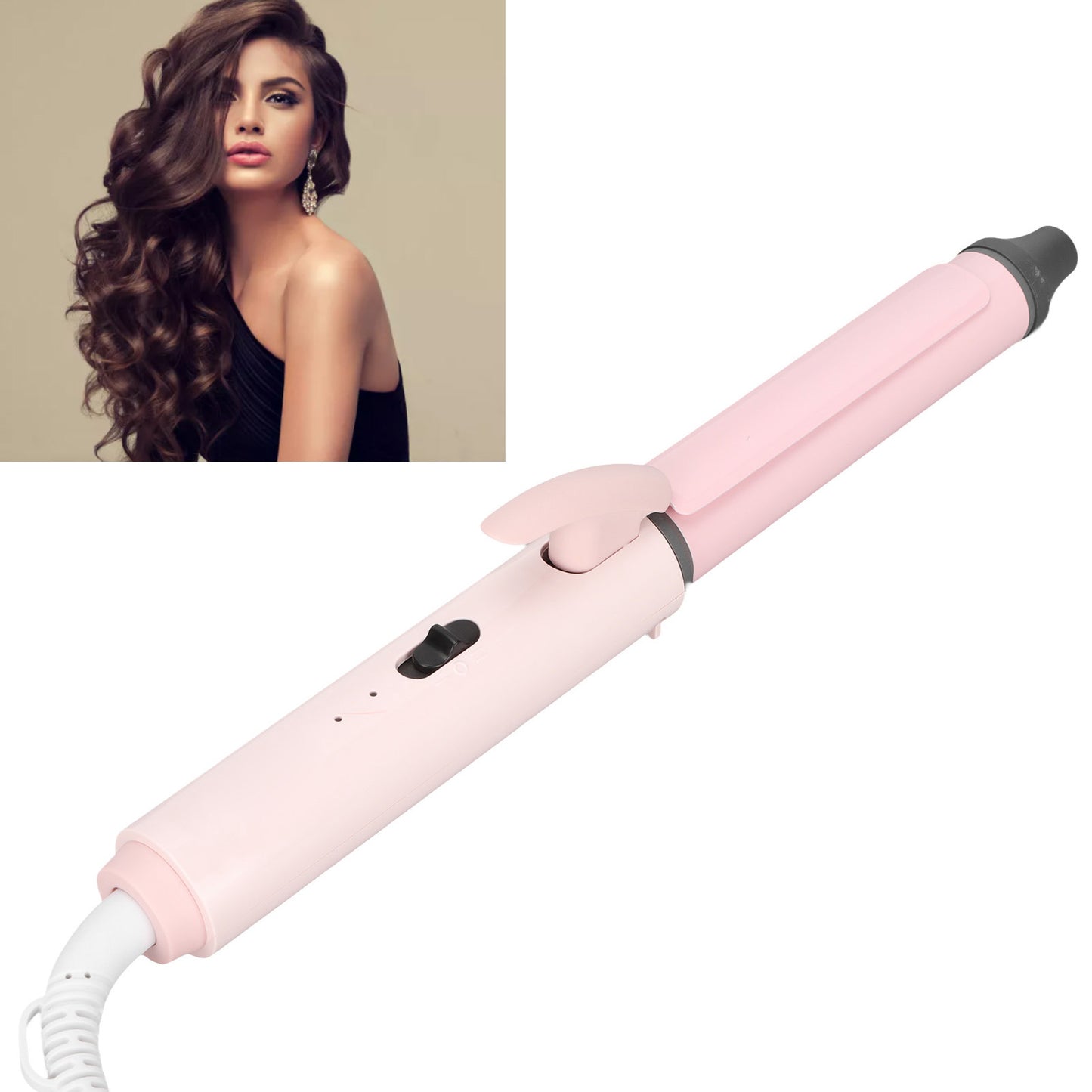 Automatic Hair Curler, 360 Degree Rotation Negative Ion Constant Temperature Professional Electric Curling Iron Non Scalding 100-240V For Home US Plug