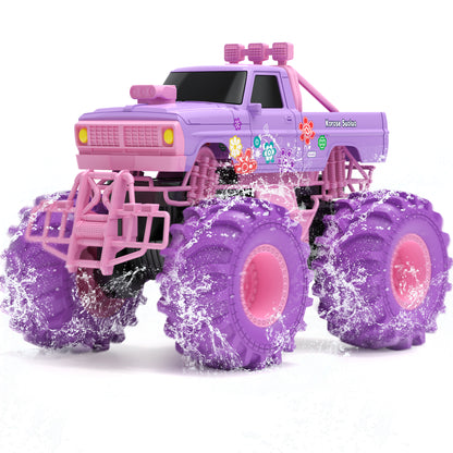 RC Cars for Water Land 1:16 Amphibious Remote Control Cars for Boys Girls 4-7, Waterproof Monster Truck All Terrain Off-Road Pool Toys Remote Control Boat Gifts for Kids Age 5 6 7 8 9 10