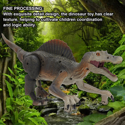 Remote Control Dinosaur Toys for Boys RC Jurassic Velociraptor Toys, Light Chasing Dinosaur Toys with Water Mist Spray & LED Light Roaring Walking RC Dinosaur Robot Toys Model for Kids Girls Gifts Gra