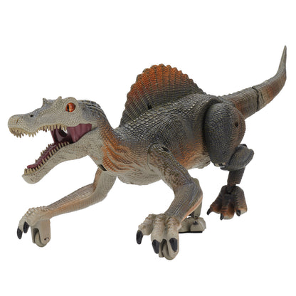 Remote Control Dinosaur Toys for Boys RC Jurassic Velociraptor Toys, Light Chasing Dinosaur Toys with Water Mist Spray & LED Light Roaring Walking RC Dinosaur Robot Toys Model for Kids Girls Gifts Gra