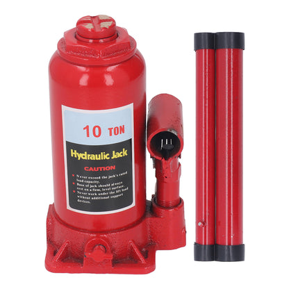 10T Hydraulic Bottle Jack Hand Operated Low Position Bottle Jack for Car Van SUV Small Trucks