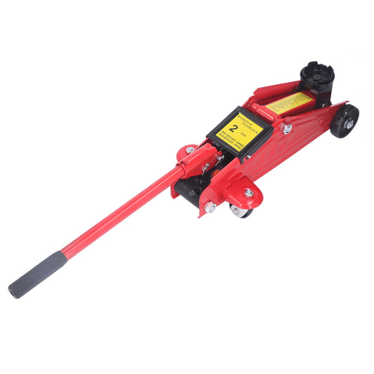 Floor Jack 2T Hydraulic Trolley Jack 140‑290mm with Swivel Wheels for Car