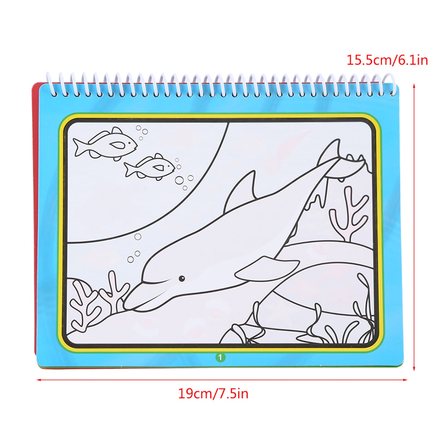 Portable Children Magic Coloring Painting Book with Water Drawing Pen Kids Early Learn Toy Kids Coloring Book Magic Water Drawing Book