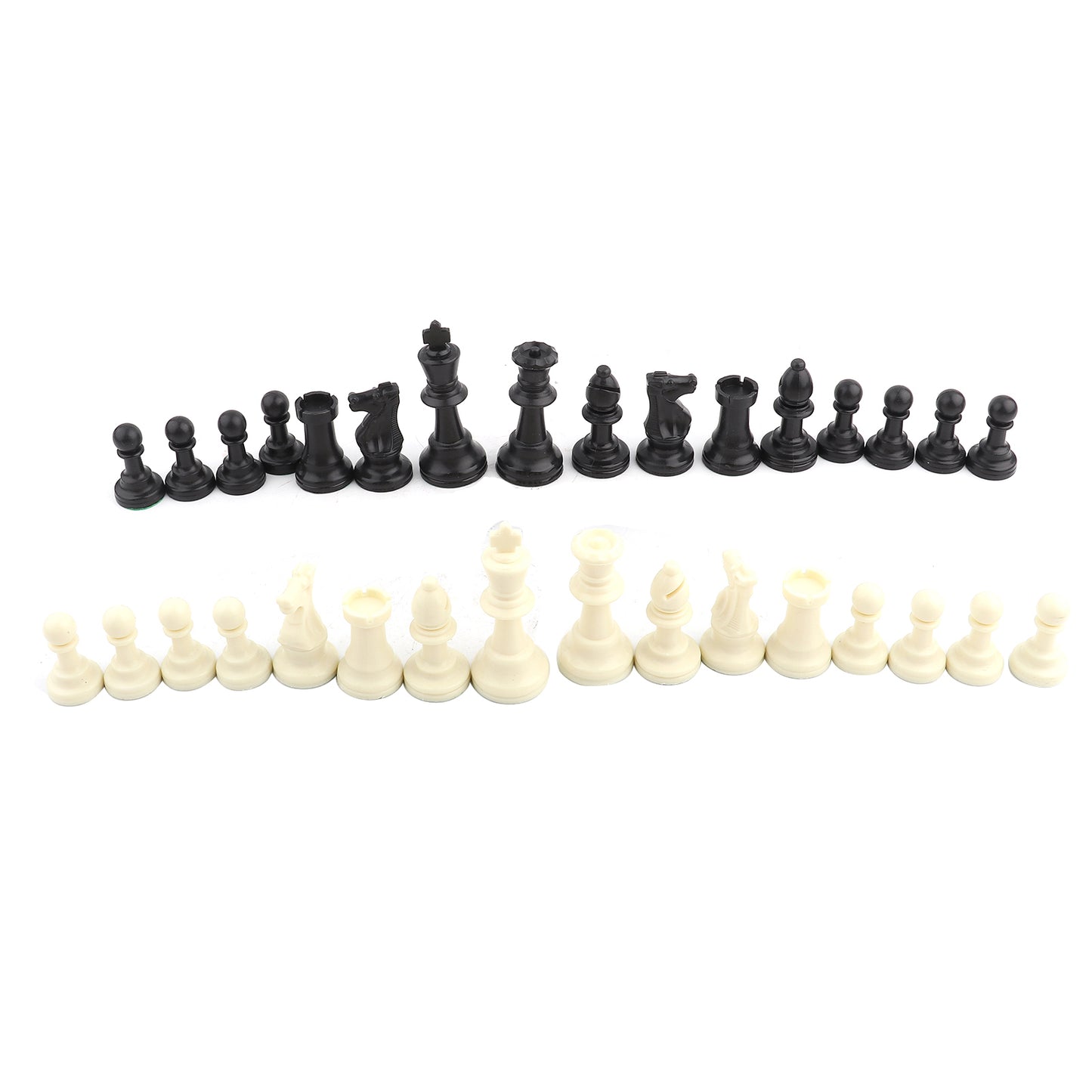 Heavy Weight Chess Game Set for Schools,Chess Board Game International Chess Pieces Complete Chessmen Set Black & White