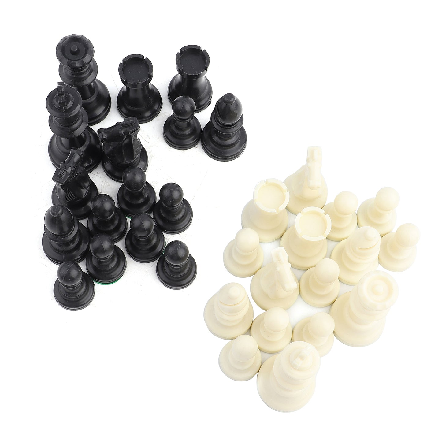 Heavy Weight Chess Game Set for Schools,Chess Board Game International Chess Pieces Complete Chessmen Set Black & White