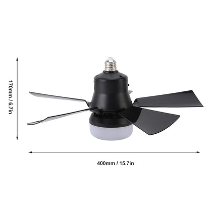 Ceiling Fan Light With Remote, Dimmable 3 Color Temp 3 Wind Speed 1H 2H 4H Timer, E26 Base Small Ceiling Fan, 5 Blades