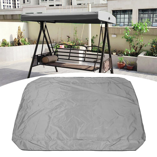 EOTVIA Swing Canopy Replacement, 75"x47" Outdoor Swing Porch Canopy Top Cover Waterproof Swing Chair Awning for 2-3 Seater Patio Swing Garden (Grey)