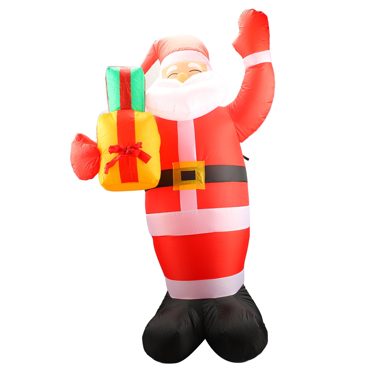 5ft Christmas Inflatables Outdoor Decorations Santa Claus With Gift Bag, Blow-Up Yard Christmas Decor With LED Lights Display