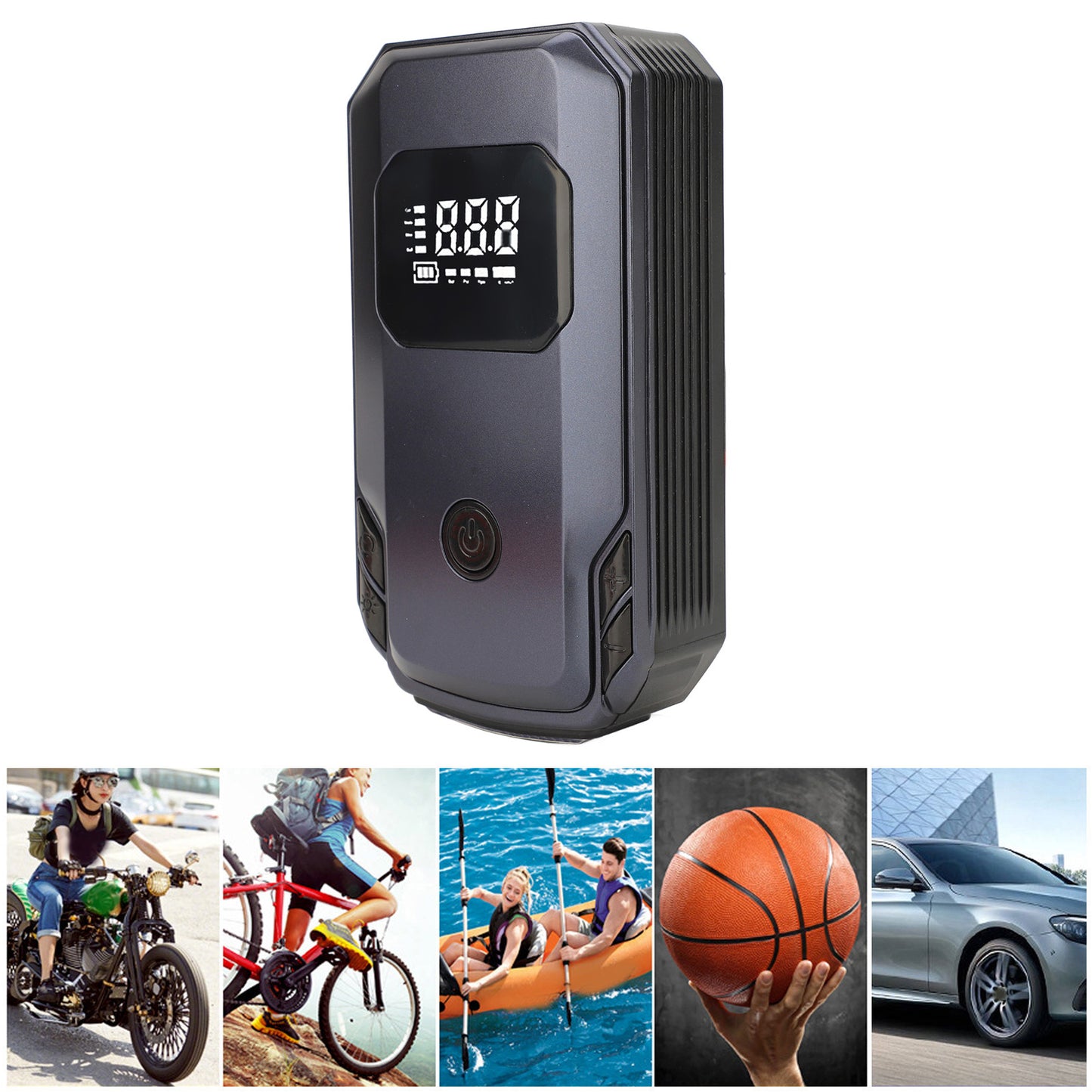 12V Outdoor Emergency Portable 150 PSI Power Station 2000 MAh Battery Booster Pack Power Bank