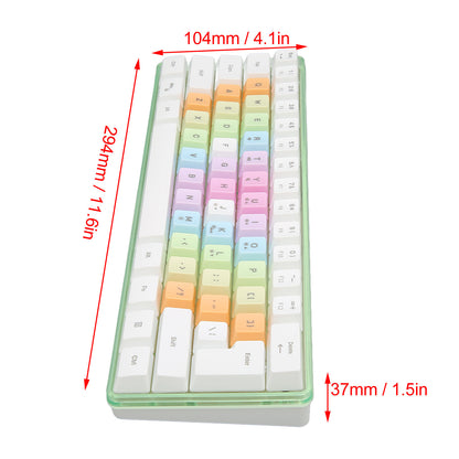 61 Keys Mechanical Keyboard, Wired Mechanical Keyboard Beautiful Small 61 Keys RGB Backlight For Office Work