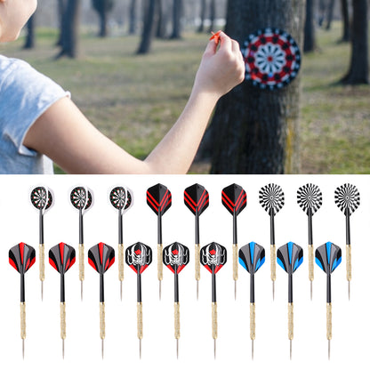 18 Pcs Professional Steel Tip Darts Steel Tip With Nice Flights Indoor Fitness,Steel Tip Darts With Nice,Professional Steel Tip Darts