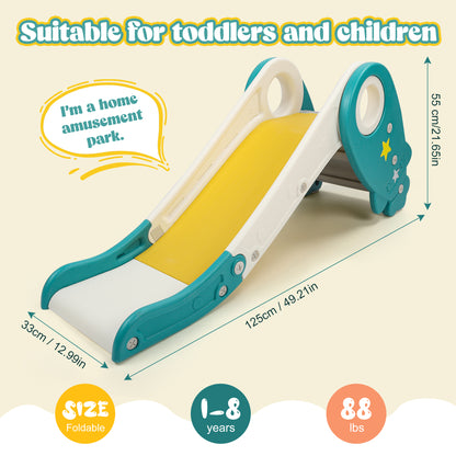 Crtynell Toddler Kids Slide Indoor Outdoor, toddler slide for Over 1 Year Old Boys Girls toddler climbing toys