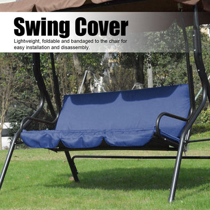 Outdoor Swing 3‑Seat Chair Waterproof Cushion Replacement for Patio Garden Yard