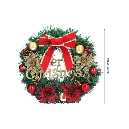 Christmas Garland Simulation Wreath for Living Room Office Front Door