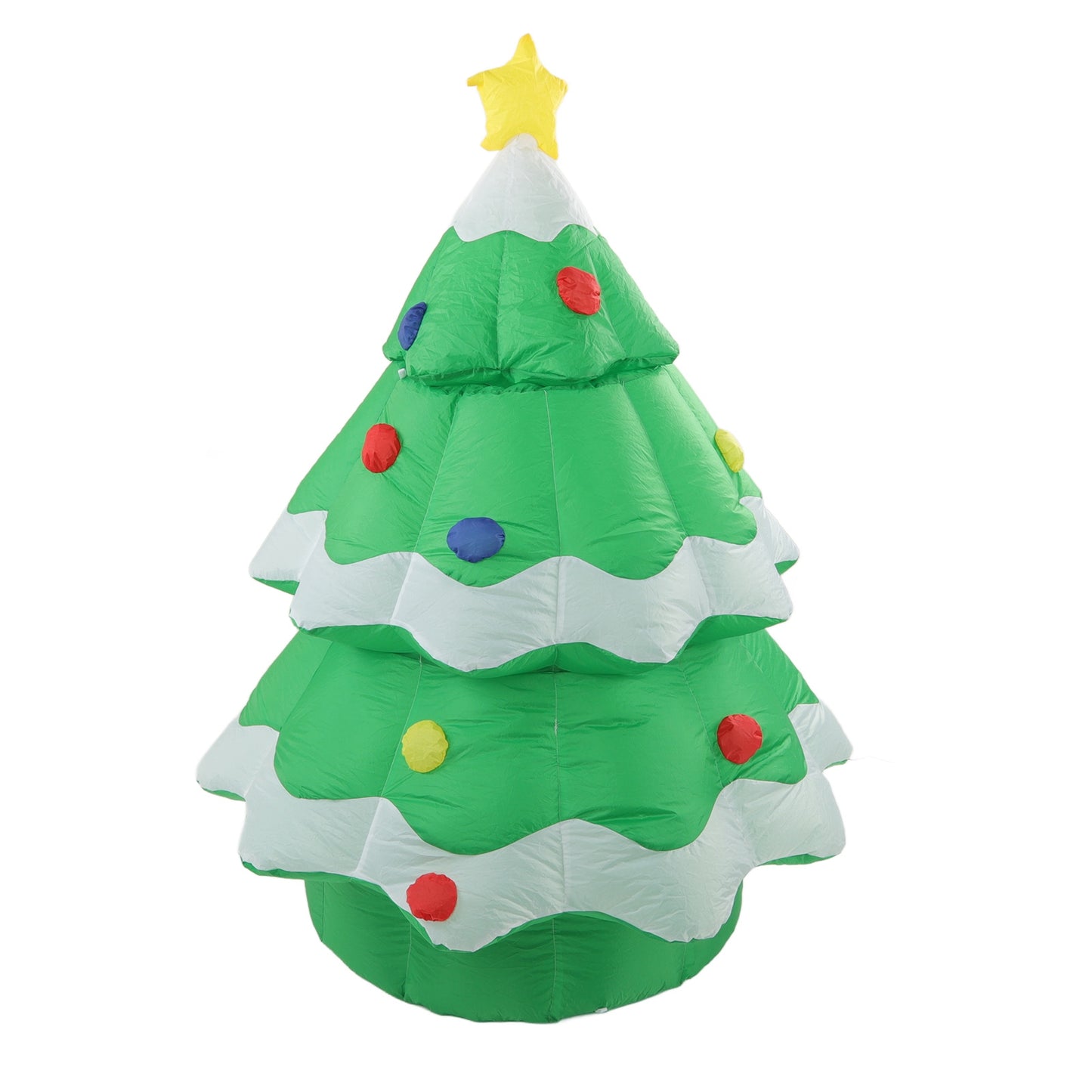 6 FT Inflatable Christmas Tree Santa Decoration With Santa Automatic Retractable Ornaments LED Lights Outdoor Yard Decoration