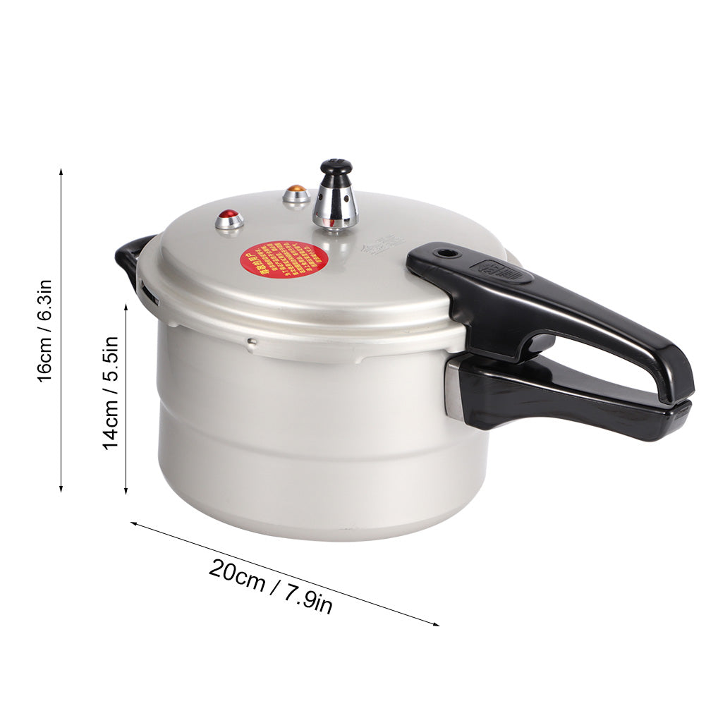 Aluminum Pressure Cooker With Steamed Layer, Fast Cooker Pot, , Explosion Proof For Gas Stove, Silver