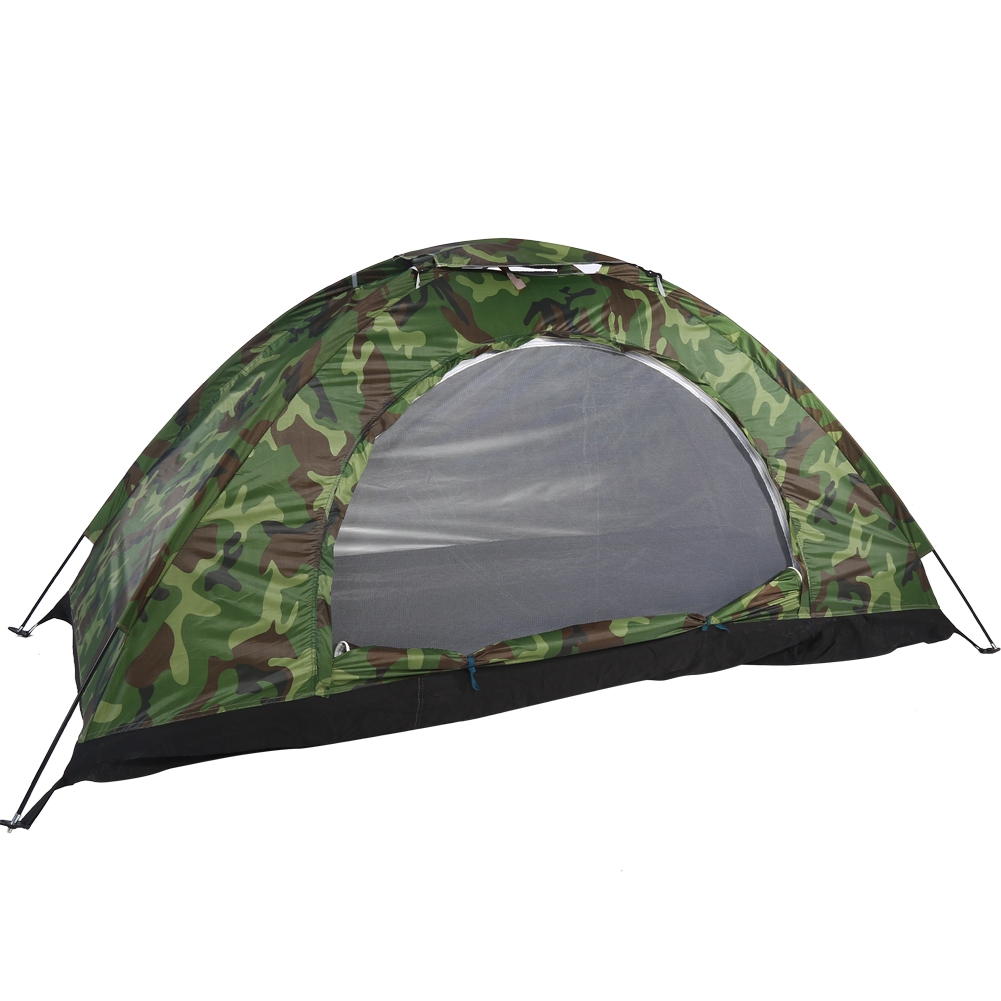 OTVIAP Outdoor Camouflage UV Protection Waterproof One Person Tent for Camping Hiking, UV Tent, Camouflage Tent