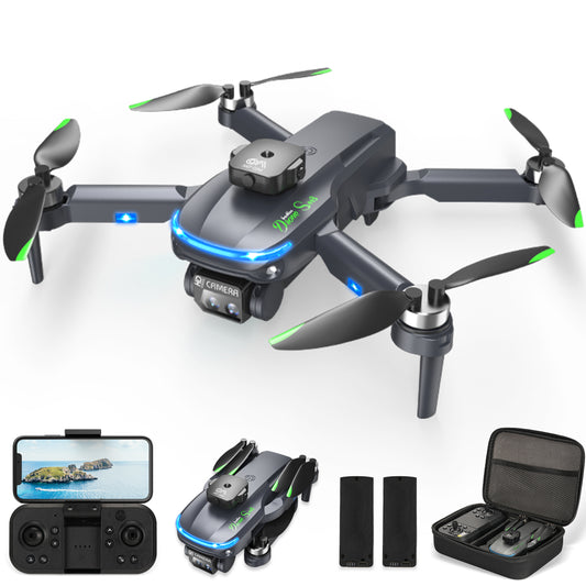 Drone with Camera for Adults Kids, 1080P FPV Mini RC Drones, 3 Batteries, One Key Take Off-Landing, Headless Mode, Wifi Brushless S118 RC Quadcopter Toys Gifts for Beginners