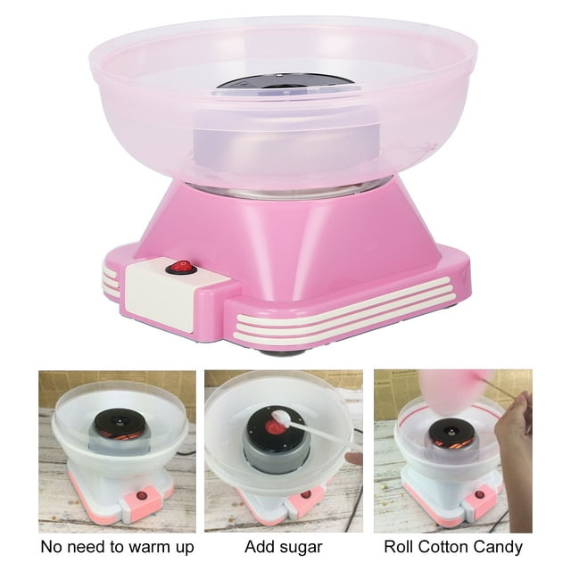 FAGINEY Cotton Floss Candy Maker NonPreheating Electric Hard Candy Home Made Candy Fairy Floss Machine for Kids Baby Girls Boys Birthday Party