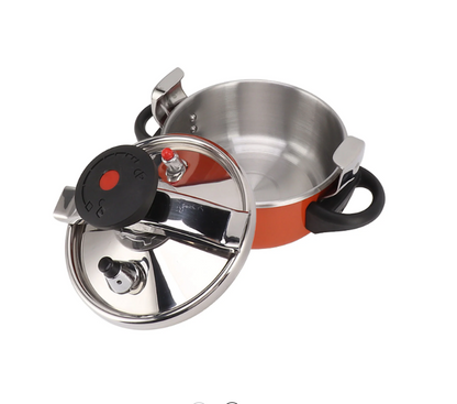 Mini Pressure Cooker, Fast Cooking 2L Stainless Steel Pressure Cooker Explosion Protection For Gas Stoves