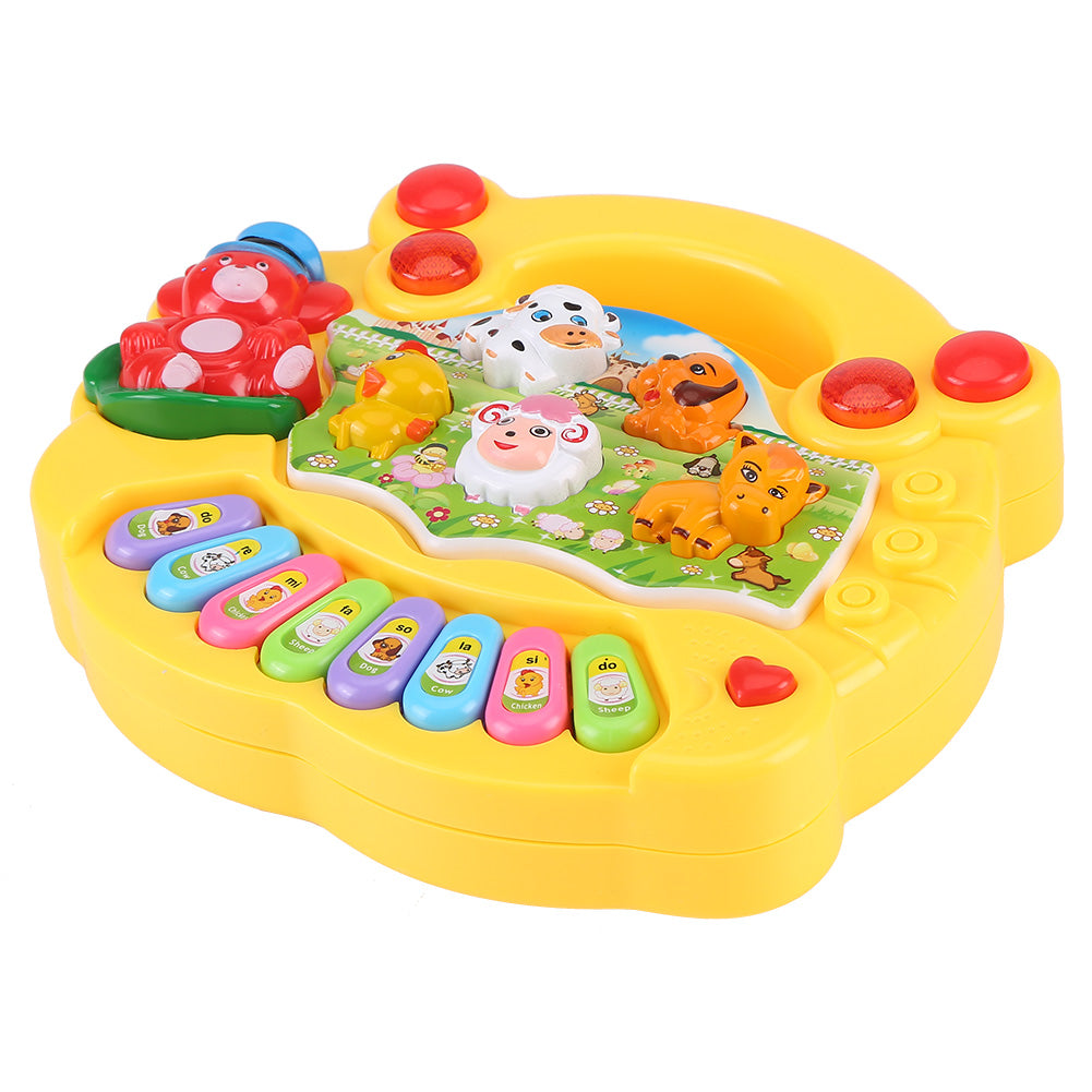 OTVIAP Baby Musical Instrument Toy， Baby Kids Animal Farm Piano Developmental Music Toys