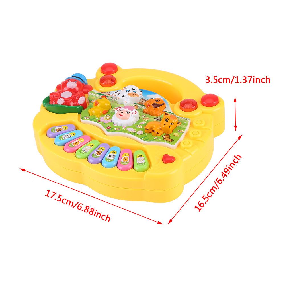 OTVIAP Baby Musical Instrument Toy， Baby Kids Animal Farm Piano Developmental Music Toys