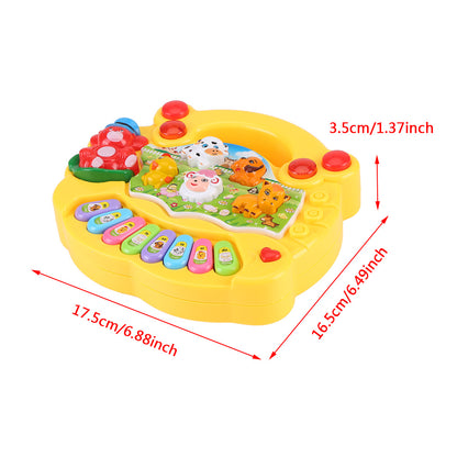 OTVIAP Baby Musical Instrument Toy， Baby Kids Animal Farm Piano Developmental Music Toys