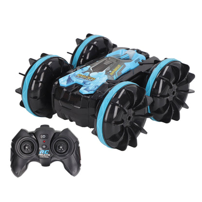 FAGINEY Amphibious Stunt RC Car Waterproof Electric Wireless Amphibious Remote Control Car Blue