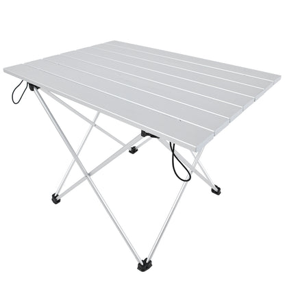 Folding Camping Table, Portable Aluminum Outdoor Foldable Table For Camping, Beach, Picnic Party