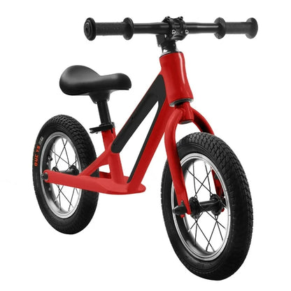 Toddler Balance Bike 12" Adjustable Seat 2 Wheels No Pedals Kids Baby Balance Bicycle for 1.5+ Years Old Boys Girls, Red