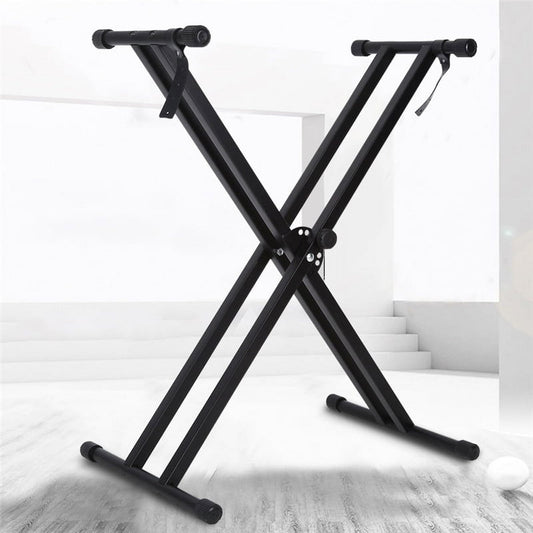 Portable Keyboard Stand Double Braced X-Style Adjustable Electric Organ Holder