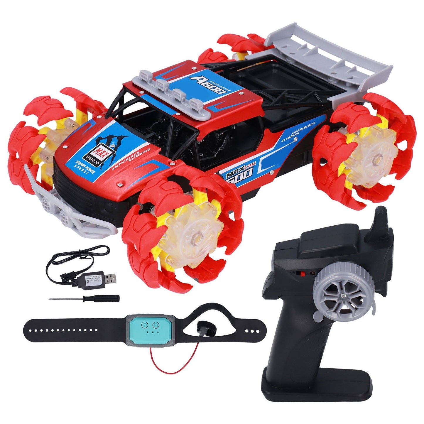 1:12 Gesture Sensing RC Stunt Car Crawler 4WD Remote Control Car High-Speed Transform Wheel Off-Road RC Car Truck Toy Gift for Boys Girls Kids