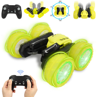 RC Car with Music & Light 360° Flips RC Stunt Car 2.4Ghz 4WD Remote Control Cars Toy for Kids Boys Girls