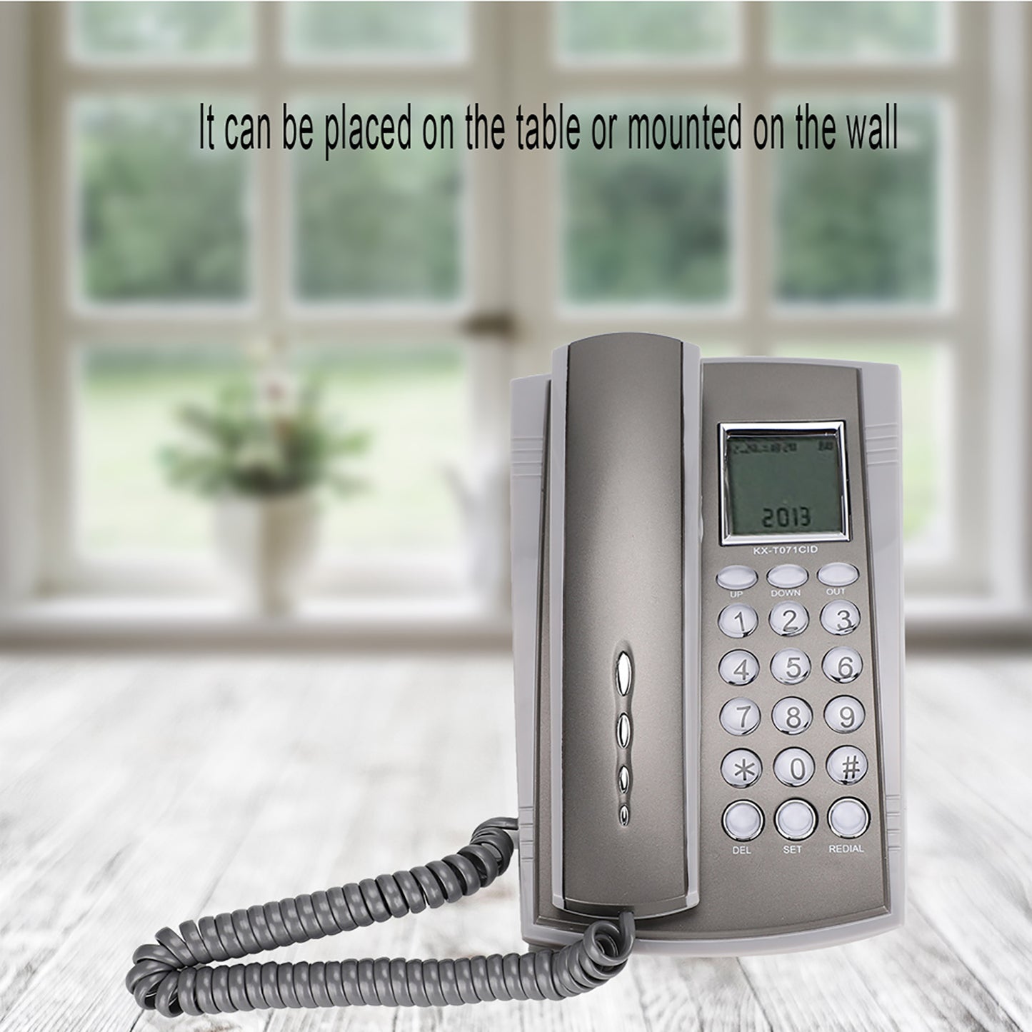 Landline Wall Mount Caller ID Wall Corded Telephone, Function Office Corded Telephone, For Office