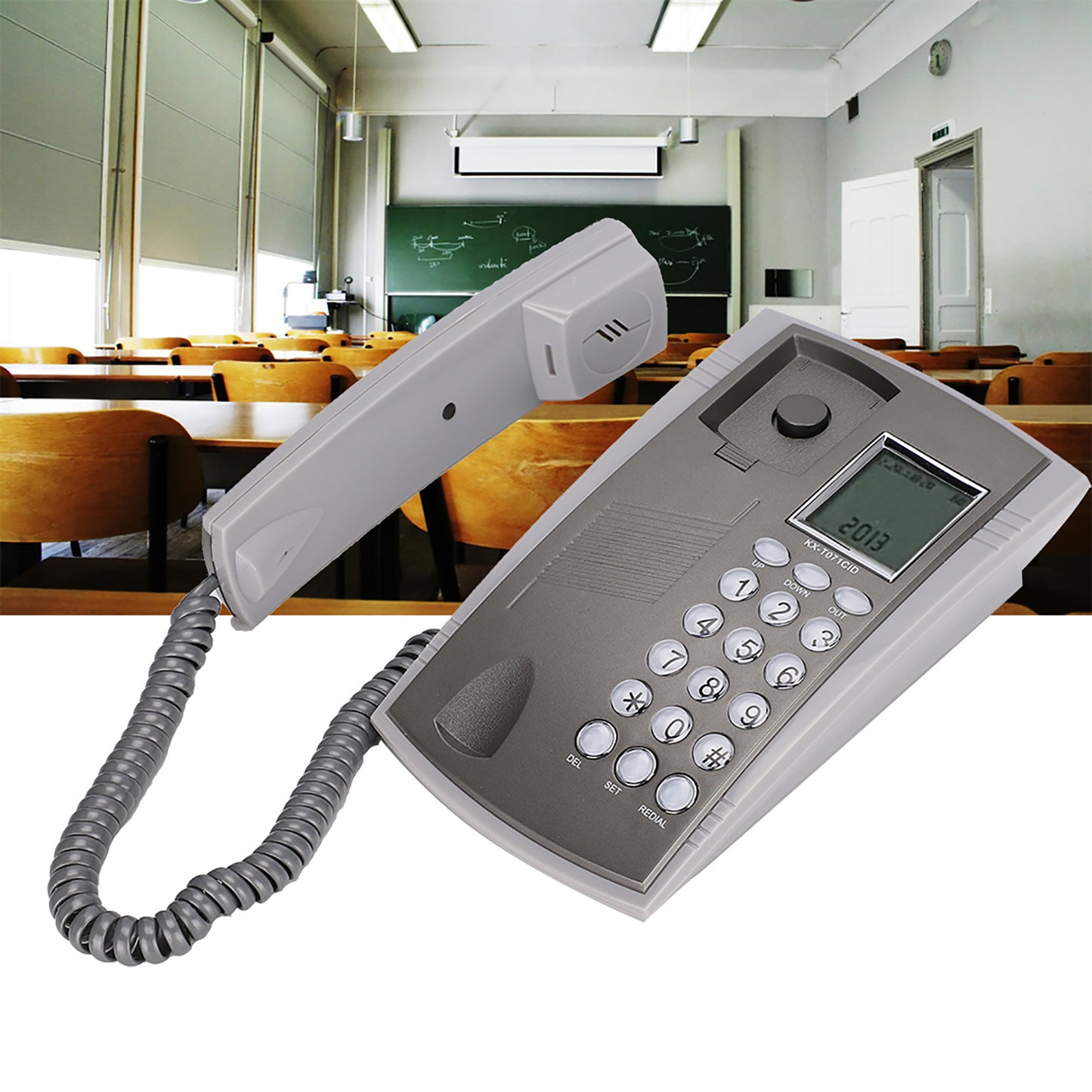 Landline Wall Mount Caller ID Wall Corded Telephone, Function Office Corded Telephone, For Office