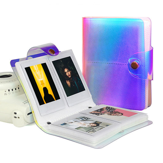 3 Inch Transparent Colorful Photo Book Album For Fujifilm Instax Mini Photos , Instax Mini Photo Album,Photo Book Album