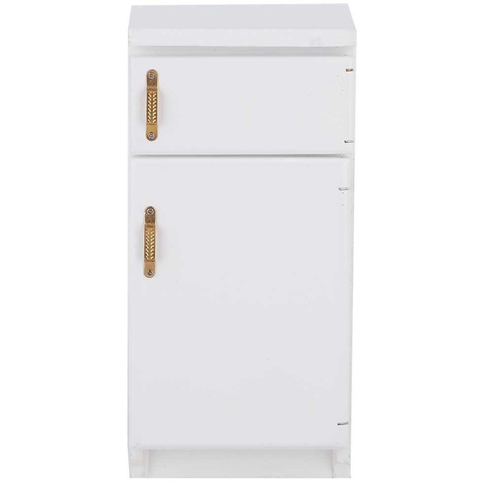 1:12 White Mini Refrigerator Excellent Furniture Model Kitchen Accessory, White Mini Refrigerator, Refrigerator Model