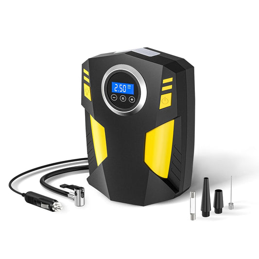 12V Car Inflator Pump Digital Display Portable Electric Motorcycle Bike Tire Inflator Pump