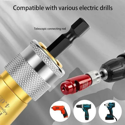 Crtynell Wire Stripping and Twisting Tool, 2024 Electric Wire Stripper Professional Electrician Portable Wire Nut Twister for Power Drill,Cable Quick Stripping and Connector