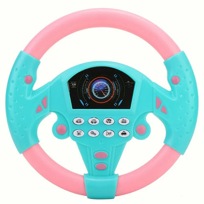 Steering Wheel Tool, Music Toy Copilot Steering Wheel Tool for Baby Kid Children